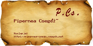 Pipernea Csegő névjegykártya